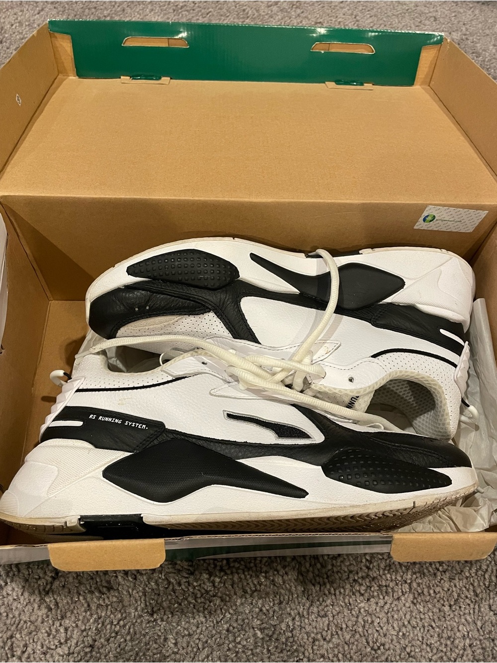 Men’s Puma 2018 RS-X — White Black — Size 11.5